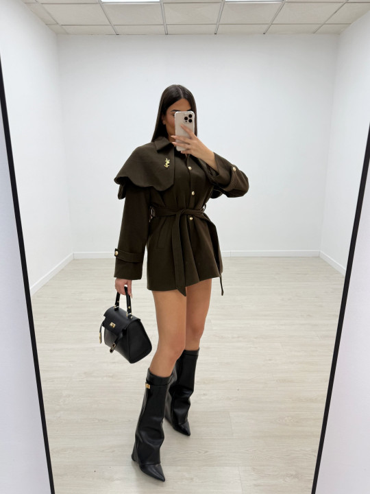 ABRIGO CAPA YSL VERDE